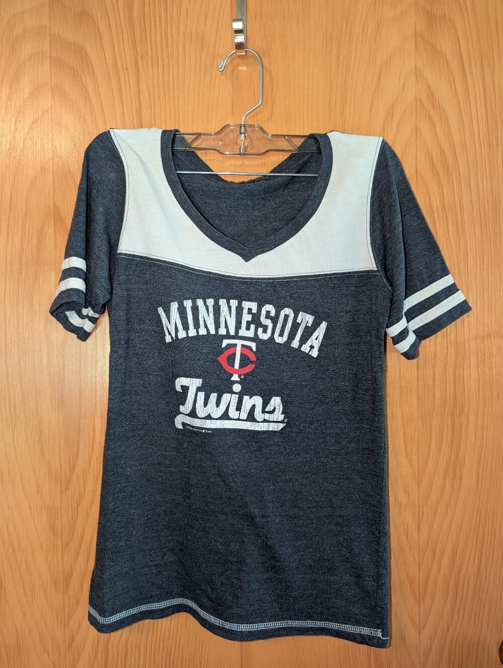 Minnesota Twins Navy V‑Neck Team T‑Shirt